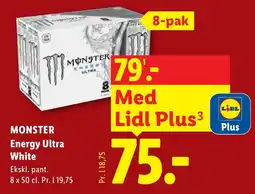 Lidl Monster Energy Ultra White tilbud