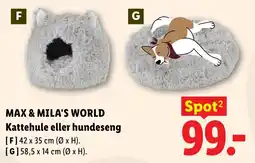 Lidl Max & Mila's World Kattehule eller hundeseng tilbud