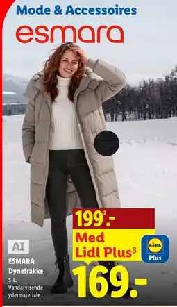 Lidl Esmara Dynefrakke tilbud