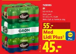 Lidl Tuborg øl tilbud