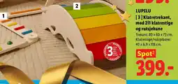 Lidl Lupilu klatretrekant med 2i1 klatrestige og rutsjebane tilbud