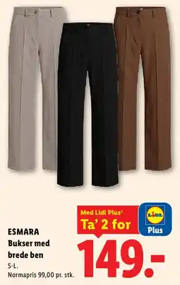 Lidl Esmara Bukser med brede ben tilbud