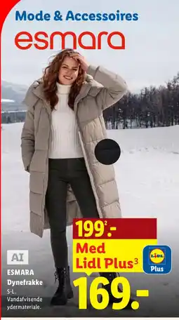 Lidl Esmara Dynefrakke tilbud