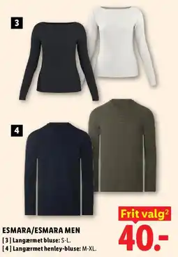 Lidl Esmara/esmara men tilbud