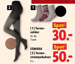 Lidl Esmara Termo-sokker tilbud