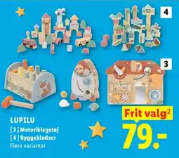 Lidl Lupilu motoriklegetøj og byggeklodser tilbud