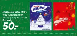 Bilka Maltesers eller Milky way julekalender tilbud
