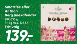 Bilka Anthon Berg julekalender tilbud