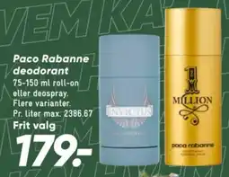 Bilka Paco Rabanne deodorant tilbud