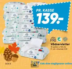 Bilka Salling Fri Vådservietter tilbud