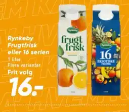 Bilka Rynkeby frugtfrisk eller 16 serien tilbud