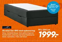 Bilka Nordisk Fjer B90 med opbevaring tilbud