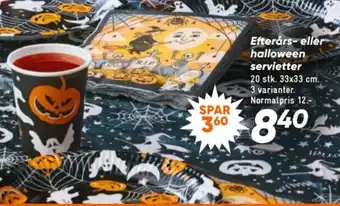 Efterårs- eller halloween servietter