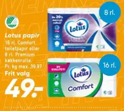 Bilka Lotus papir tilbud