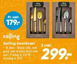 Bilka Salling bestiksæt tilbud