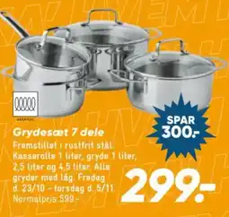 Bilka Grydesæt 7 dele tilbud