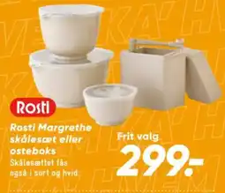 Bilka Rosti Margrethe skålesæt eller ostepboks tilbud