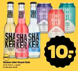 Netto Shaker eller Royal Club tilbud