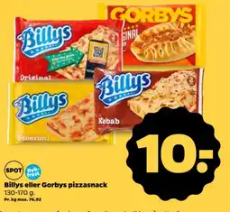 Netto Billys eller Gorbys pizzasnack tilbud