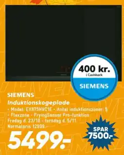 Bilka Siemens induktionskogeplade tilbud