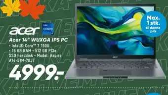 Acer 14" WUXGA IPS PC