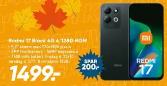 Redmi 17 Black 4G 4/128G ROM