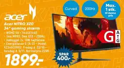 Bilka Acer Nitro XZ0 34" gaming skærm tilbud