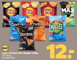 Netto Lays, Doritos eller Bugles chips tilbud