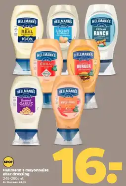 Netto Hellmann's mayonnaise eller dressing tilbud