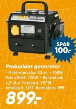 Bilka Probuilder generator tilbud