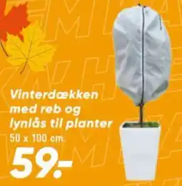 Bilka Vinterdækken med reb og lynlås til planter tilbud