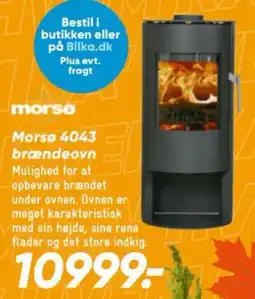 Bilka Morso 4043 brændeovn tilbud