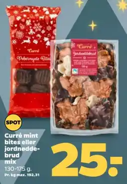 Netto Curré mint bites eller jordnøddebrud mix tilbud