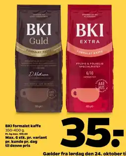 Netto BKI formålet kaffe tilbud