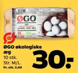 Netto ØGO økologiske æg tilbud