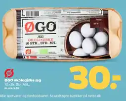 Netto ØGO økologiske æg tilbud
