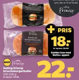 Netto Salling Princip briocheburgerboller tilbud