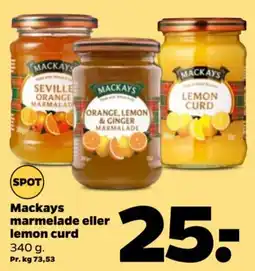 Netto Mackays marmelade eller lemon curd tilbud
