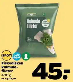 Netto Fiskedisken kulmule-fileter tilbud