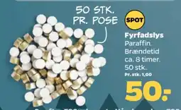 Netto Spot Fyrfadsllys tilbud