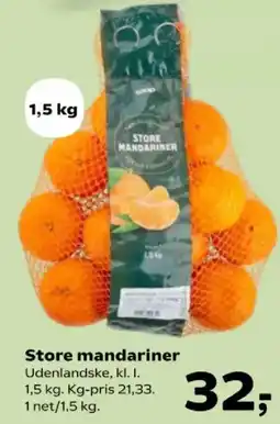 Kvickly Coop store mandariner tilbud