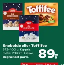 Kvickly Toms snebolde tilbud