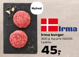 Kvickly Irma burger tilbud