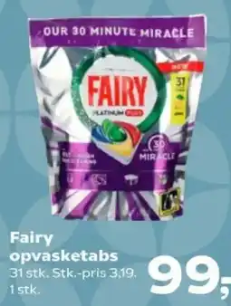 Kvickly Fairy opvasketabs tilbud