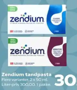 Kvickly Zendium tandpasta tilbud