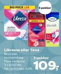 Kvickly Libresse eller Tena tilbud