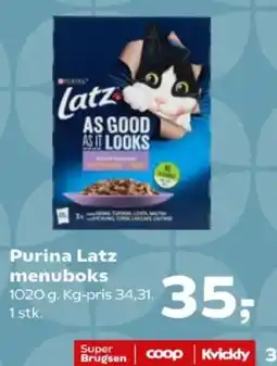 Kvickly Purina Latz menuboks tilbud