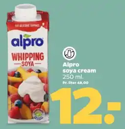 Netto Alpro soya cream tilbud