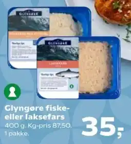 Kvickly Glyngøre fiske-eller laksefars tilbud