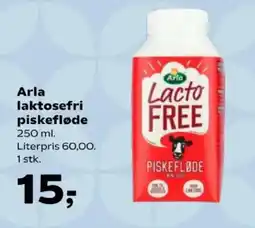 Kvickly Arla laktosefri piskefløde tilbud